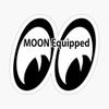 Decals Brand Moon Equipped Sticker, Waterproof Plastic, Wall, Window, Car, Truck, Laptop Sticker Decal view 1