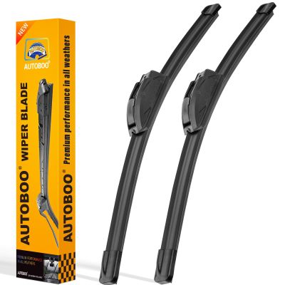 AUTOBOO 24" and 20" Windshield Wipers Blades (Pack Of 2),OEM Quality Premium All-Seasons Wiper blades,Stable and Quiet wiper blades
