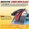 AUTOBOO 24" and 20" Windshield Wipers Blades (Pack Of 2),OEM Quality Premium All-Seasons Wiper blades,Stable and Quiet wiper blades view 2