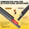 AUTOBOO 24" and 20" Windshield Wipers Blades (Pack Of 2),OEM Quality Premium All-Seasons Wiper blades,Stable and Quiet wiper blades view 3