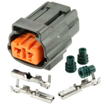 Ballenger Motorsports - 2 Way Plug (Male) Kit for Japanese Applications - Gray Connector for Speed, Knock & Other Sensors
