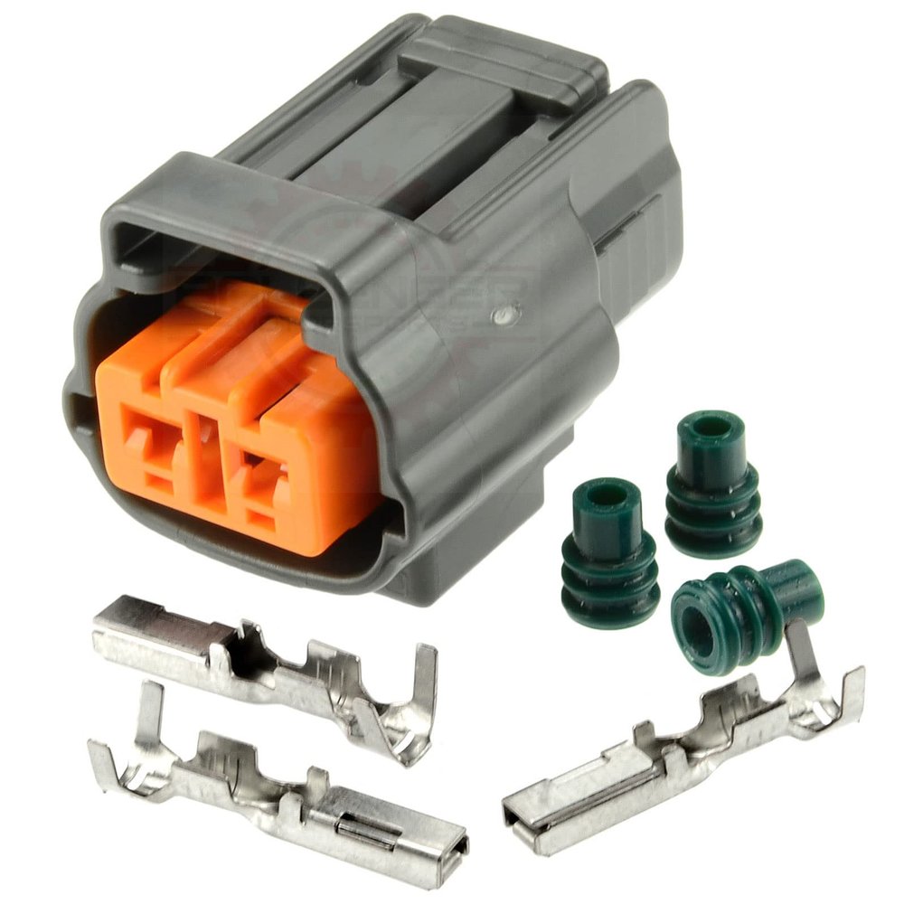 Ballenger Motorsports - 2 Way Plug (Male) Kit for Japanese Applications - Gray Connector for Speed, Knock & Other Sensors