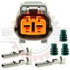 Ballenger Motorsports - 2 Way Plug (Male) Kit for Japanese Applications - Gray Connector for Speed, Knock & Other Sensors view 2