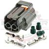 Ballenger Motorsports - 2 Way Plug (Male) Kit for Japanese Applications - Gray Connector for Speed, Knock & Other Sensors view 3