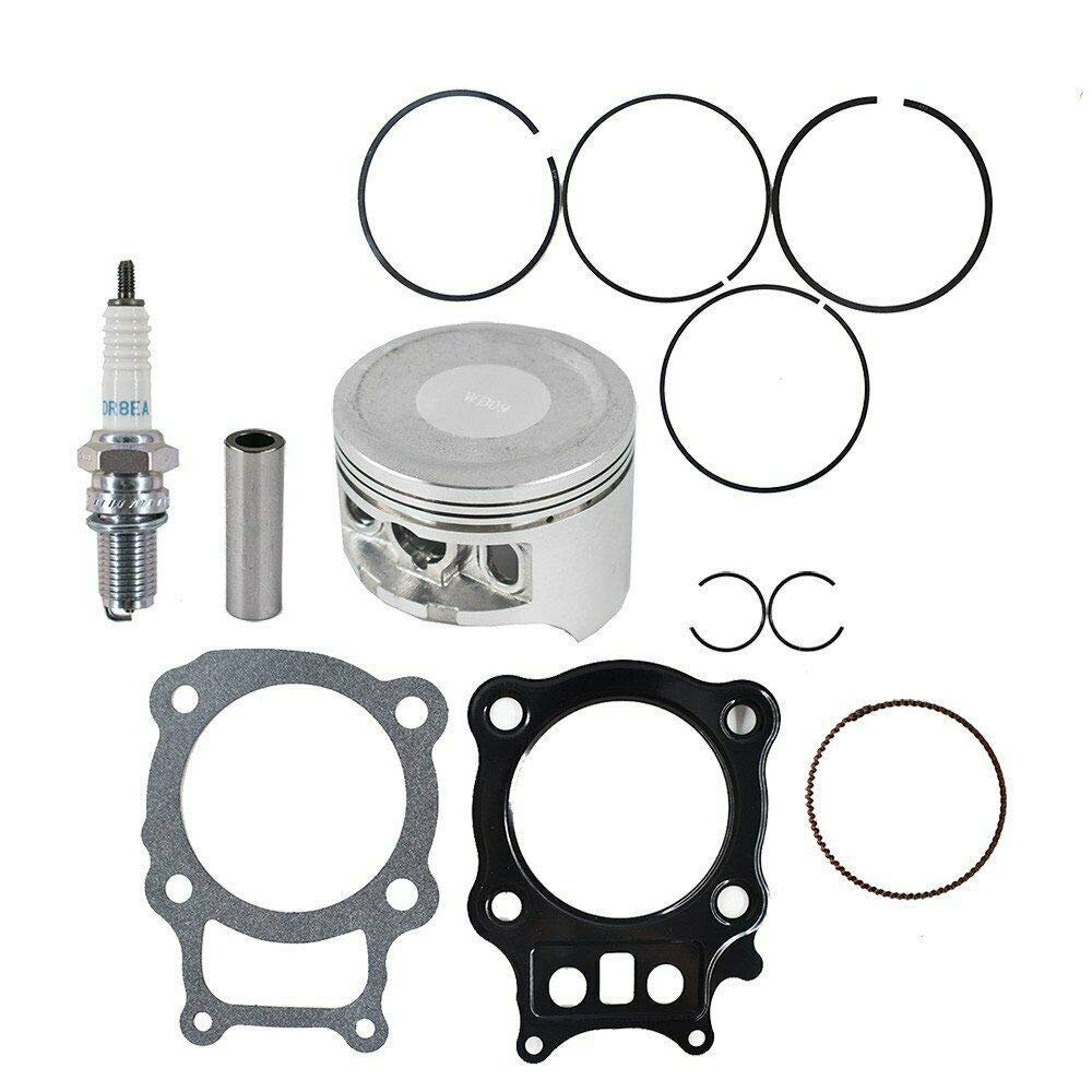 Compatible with New Piston Rings Gasket Kit Spark Plug for 2000-06 Rancher TRX350 TRX 350