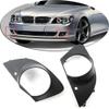 Auto-Tech 2PCS Front Bumper Fog Light Grille Cover Trim Replacement for BMW E65 E66 750i 760Li 2006-2008 view 1