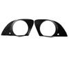 Auto-Tech 2PCS Front Bumper Fog Light Grille Cover Trim Replacement for BMW E65 E66 750i 760Li 2006-2008 view 3