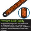 2 Pack 10" 15 LED Trailer Identification Light 9 to 30-volt, LED Turn Signal Stop Tail Lights Bar Strip Truck Rear Marker Lights IP67 Waterproof for Heavy Duty Marine Boats Trailers Trucks Pickups view 2