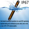 2 Pack 10" 15 LED Trailer Identification Light 9 to 30-volt, LED Turn Signal Stop Tail Lights Bar Strip Truck Rear Marker Lights IP67 Waterproof for Heavy Duty Marine Boats Trailers Trucks Pickups view 3
