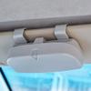 ihreesy Car Sun Visor Glasses Case Holder Universal Car Glasses Box Multifunctional Glasses Storage Box Sunglasses Organizer Mount Automobile Interior Accessories,Gray view 3