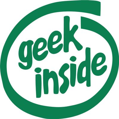 Decaltor Green Geek Inside - Vinyl Car Decal Sticker Laptop Stickers - 5" Vinyl Decal -Funny Laptop, Phone, Tablet Vinyl Decal Sticker