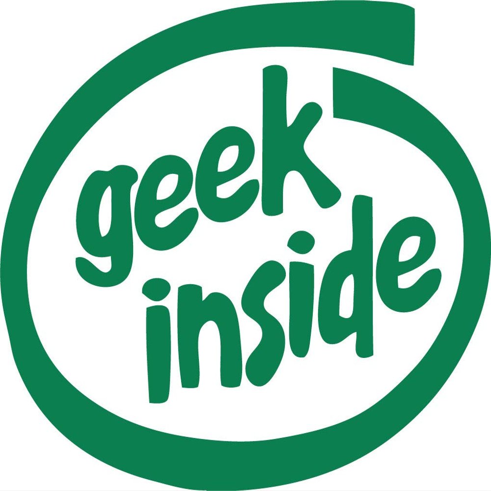 Decaltor Green Geek Inside - Vinyl Car Decal Sticker Laptop Stickers - 5" Vinyl Decal -Funny Laptop, Phone, Tablet Vinyl Decal Sticker
