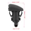 X AUTOHAUX 2pcs 8E5Z17603A Car Windshield Wiper Washer Nozzle Spray Jet for Ford Fusion for Mercury Milan for Lincoln MKZ view 3