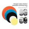Pangocho Jinchao-polishing Pads, 5pcs Buffing Sponge Polishing Pad Hand Tool Kit, 3/4/5/6/7 Inch for Car Polisher Wax,Polishing (Color : 4 inches) view 4