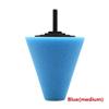 Pangocho Jinchao-polishing Pads, 1x Polishing Sponges Pad, Cleaning Car Tyres Wheel Bosses Polishing Machine Cone-Shape Wheel Hubs Polisher Disk,Polishing (Color : Blue) view 4