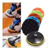 Pangocho Jinchao-polishing Pads, 8pcs/Set Sponge Polishing Waxing Buffing Pads Kit, 3" 4" 5" 6" 7" for Car Polisher Buffer Drill Adapter Wheel Brush,Polishing (Color : 6INCH) view 3