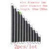 Geeyu ZHaonan- Extended Compressed Spring, 2pc, Wire 1.0mm Outer Diameter 8mm Dual Hook Long Expansion Tension Spring, Hardware Accessories 304 Stainless Length 60mm-150mm,Machinery Parts view 2