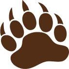 Decaltor Brown Grizzly Bear PAW Print 3.5" Vinyl Decal -Funny Laptop, Phone, Tablet Vinyl Decal Sticker,Bumper Sticker Laptop, Ipad, Window, Wall, Car, Truck, Motorcycle