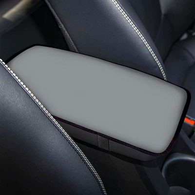 Allcute Pure Grey Auto Center Console Pad Neoprene Car Armrest Seat Box Cover Protector Universal Fit
