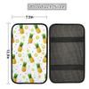 Allcute Pure Grey Auto Center Console Pad Neoprene Car Armrest Seat Box Cover Protector Universal Fit view 2