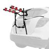 Bike Trunk Mount Rack, Car Bike Rack, Trunk or Hitch Carrier, Can Mount 3 Bicycles, Iron Round Tube Frame, ABS Plastic Connection Structure, Alloy Buckles & Iron Hooks Covered for 26"-29" Wheel view 1
