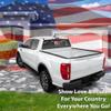 Bogar Tech Designs Precut Rear Middle Window American Flag Vinyl Decal Compatible with Ford Ranger 2018-2025, Thin Red Line view 2