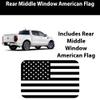 Bogar Tech Designs Precut Rear Middle Window American Flag Vinyl Decal Compatible with Ford Ranger 2018-2025, Thin Red Line view 4