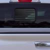 Bogar Tech Designs Precut Rear Middle Window American Flag Vinyl Decal Compatible with Ford Ranger 2018-2025, Matte Black view 1