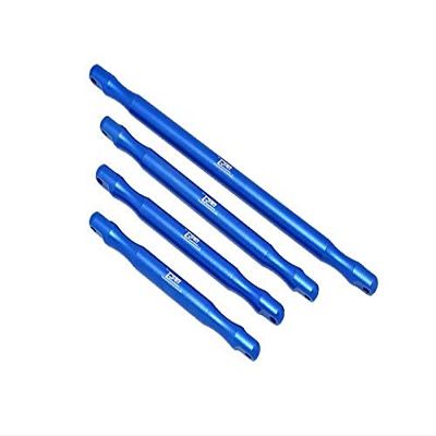 GPM for Arrma 1:5 Outcast 8S BLX Upgrade Parts Aluminum Front & Rear Support Brace Bar - 4Pc Blue