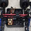 GPM for Arrma 1:5 Outcast 8S BLX Upgrade Parts Aluminum Front & Rear Support Brace Bar - 4Pc Blue view 2