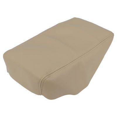 X AUTOHAUX Car Center Console Lid Armrest Seat Box Cover Protector Replacement Microfiber Leather for Nissan Altima 2007-2012 Beige