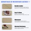 X AUTOHAUX Car Center Console Lid Armrest Seat Box Cover Protector Replacement Microfiber Leather for Nissan Altima 2007-2012 Beige view 3
