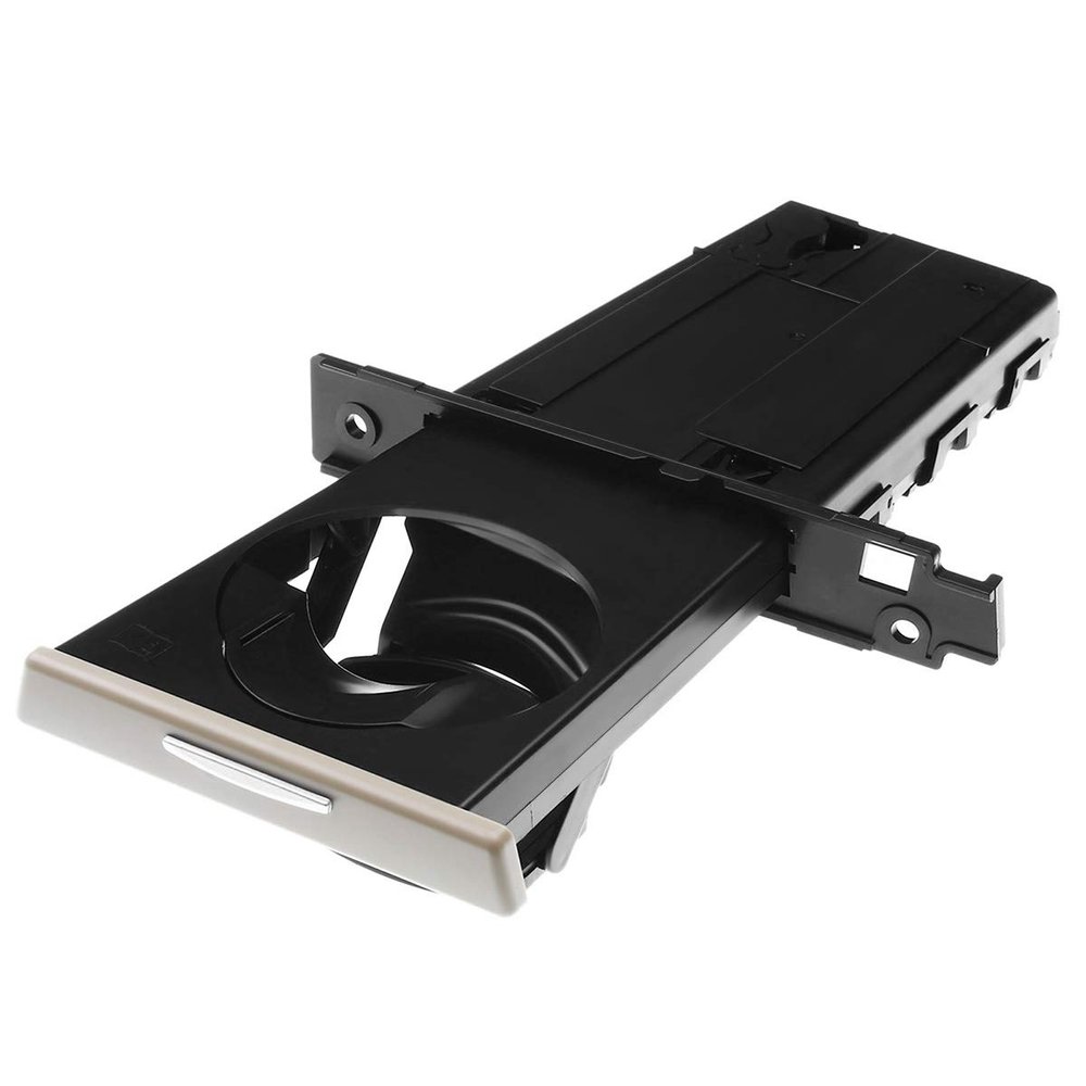 A-Premium Cup Holder Compatible with BMW E90 E91 E92 E93 325i, 325xi, 328i, 328i xDrive, 328xi, 330i, 330xi, 335d, 335i, 335i xDrive, 335is, 335xi, M3, Front Right, Beige
