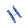 GPM For Traxxas HOSS 4X4 VXL 90076-4 Aluminum Chassis Side Bars (Silver Inlay Version) - 6Pc Set Blue view 1