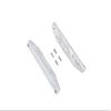 GPM For Traxxas HOSS 4X4 VXL 90076-4 Aluminum Chassis Side Bars (Silver Inlay Version) - 2Pc Set Silver view 1