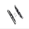 GPM For Traxxas HOSS 4X4 VXL 90076-4 Aluminum Chassis Side Bars (Silver Inlay Version) - 2Pc Set Black view 1