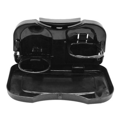 wpOP59NE Car Drink Holder Folding Cars Travel Back Seat Storage Table Food Cup Tray Stand Desk Universal Multifunctional Accessory Automotive Consoles Organizers Black