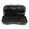 wpOP59NE Car Drink Holder Folding Cars Travel Back Seat Storage Table Food Cup Tray Stand Desk Universal Multifunctional Accessory Automotive Consoles Organizers Black view 1