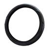 wpOP59NE Steering Wheel Cover 38cm Universal Anti-Slip Faux Leather Cars Auto Protective Odorless Anti-Slip Breathable Carbon Fiber Sports Elastic Band Without Inner Ring Covers Black view 1