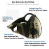 iFightCV Neoprene Sport Mask with Dual Air Valves, Earloops and Replaceable Filter (Camo) view 2
