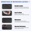 X AUTOHAUX Car Center Console Lid Armrest Seat Box Cover Protector Replacement Microfiber Leather for Lexus IS250 IS350 2014-2017 Armrest Lid Not Included Black view 3
