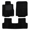 ecoMats Carpet Floor Mats Custom Fit for 2012 2013 2014 2015 2016 Honda CR-V, with Non Slip Driver Heel Pad and Safety Locks, Front and Rear Set, Black, CRV view 1