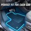 ecoMats Carpet Floor Mats Custom Fit for 2012 2013 2014 2015 2016 Honda CR-V, with Non Slip Driver Heel Pad and Safety Locks, Front and Rear Set, Black, CRV view 3