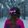 BITEHARDER Snowmobile Helmet Safety Light, High-Visibility Snowmobile Accessory, LED Rear Helmet Light, Pink view 2