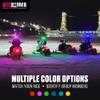 BITEHARDER Snowmobile Helmet Safety Light, High-Visibility Snowmobile Accessory, LED Rear Helmet Light, Pink view 3