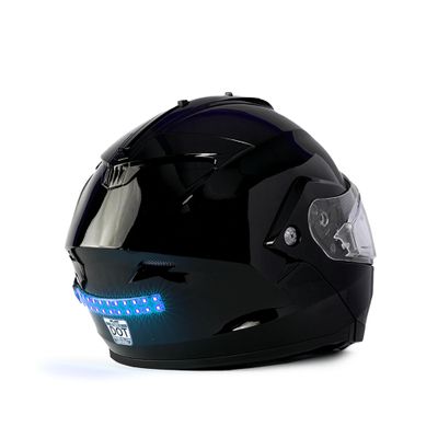 BITEHARDER Snowmobile Helmet Safety Light, High-Visibility Snowmobile Accessory, LED Rear Helmet Light, Blue