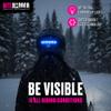 BITEHARDER Snowmobile Helmet Safety Light, High-Visibility Snowmobile Accessory, LED Rear Helmet Light, Blue view 2