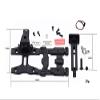 R/C Scale Accessories : Spare Tire Support Mount + High Taillight For Axial SCX10 III Jeep Jl Wrangler (Axi03007) - 10Pc Set Black view 2