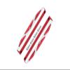 Aluminum Chassis Side Bars (Silver Inlay A Version) For Traxxas Hoss 4X4 Vxl 90076-4 - 6Pc Set Red view 1
