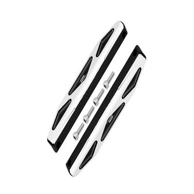 Aluminum Chassis Side Bars (Silver Inlay A Version) For Traxxas Hoss 4X4 Vxl 90076-4 - 6Pc Set Black